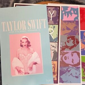 Taylor Swift The Eras Tour Chicago, Illinois VIP Poster Set